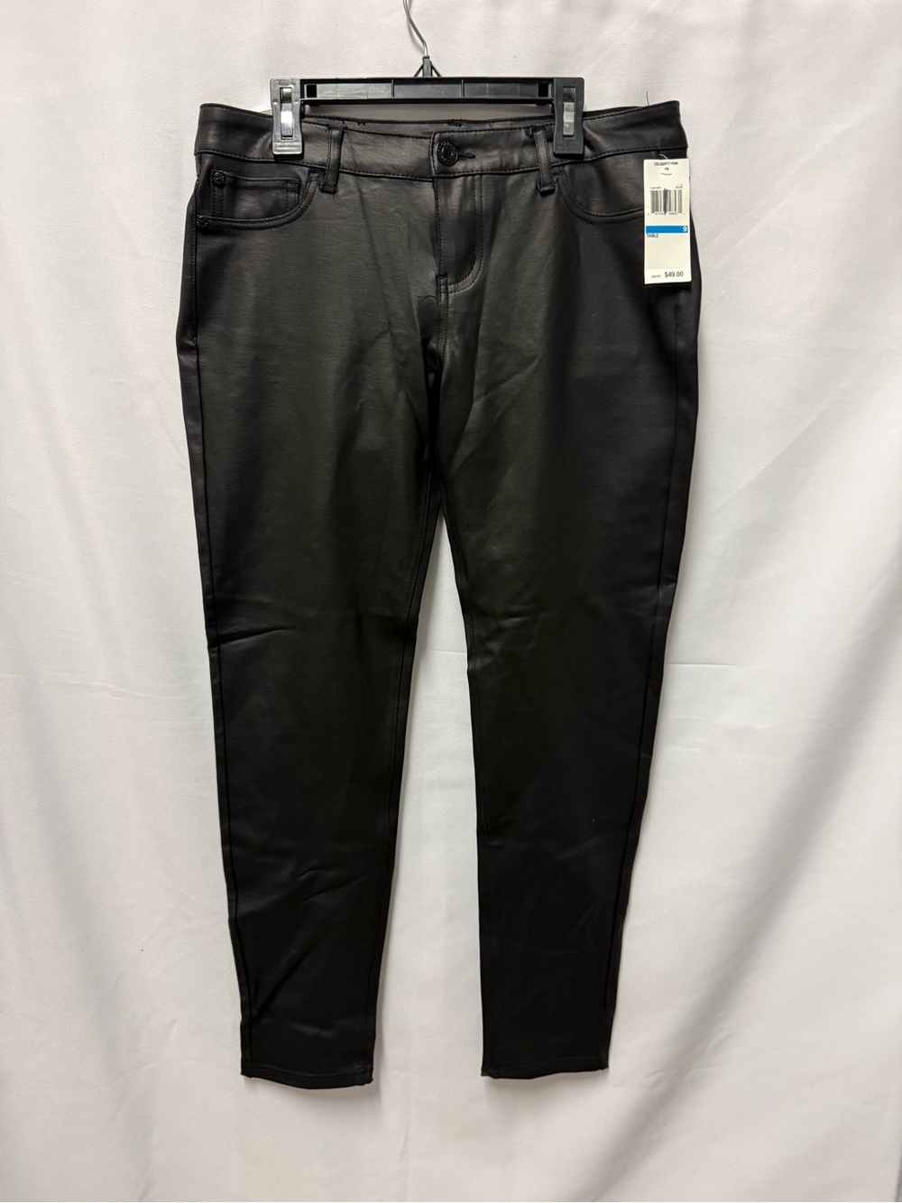 Celebrity Pink Coated Skinny Pants Faux Leather Look